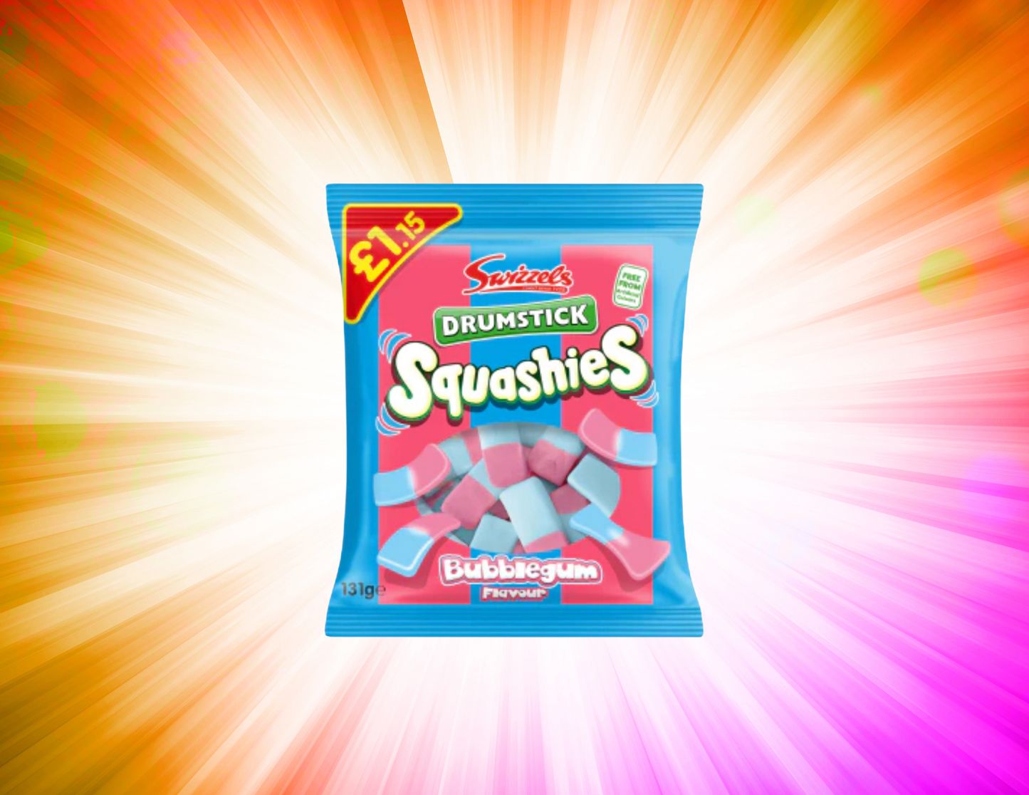 Swizzles Squashies Bubble Gum British Candy