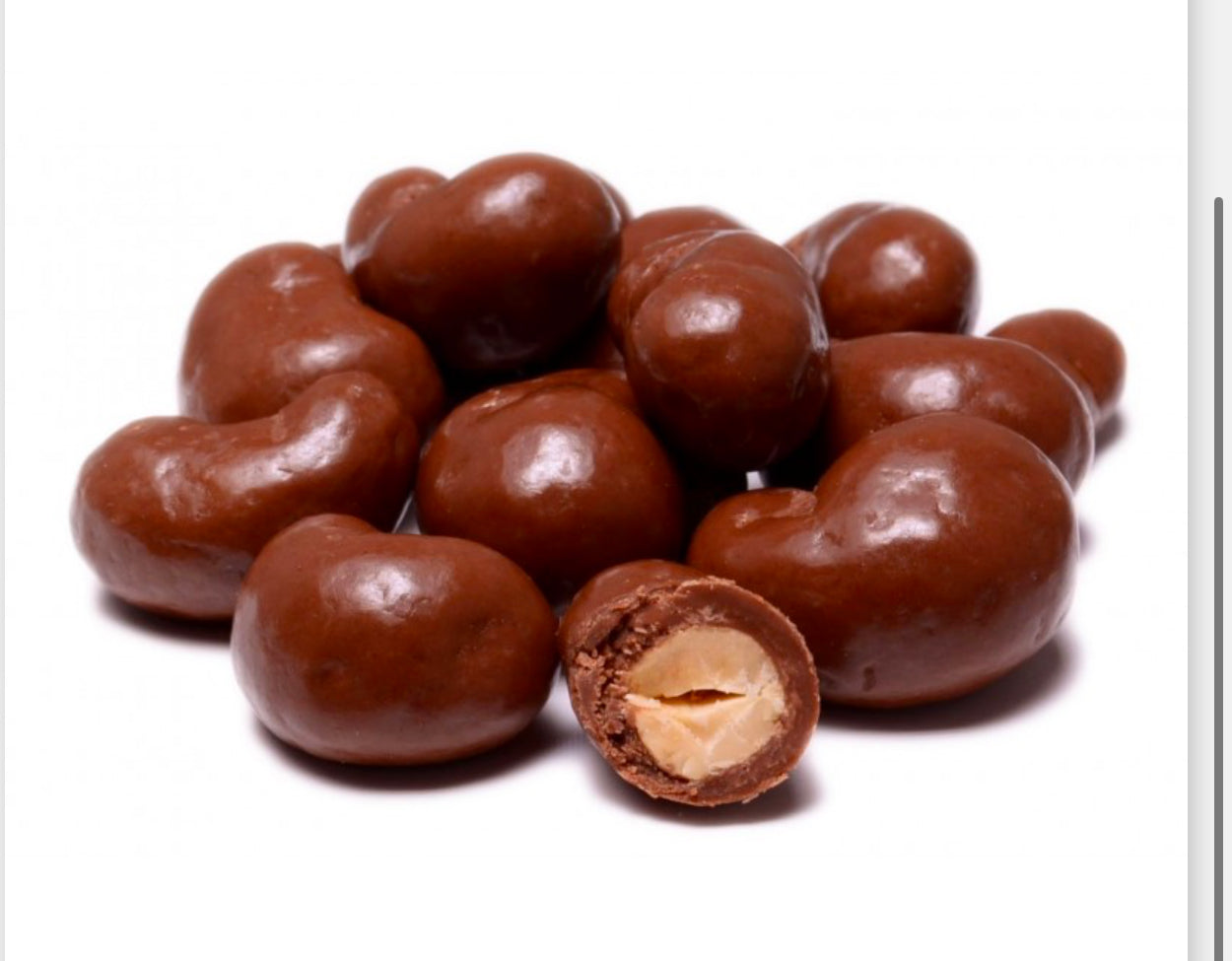 Milk Chocolate Covered Cashews